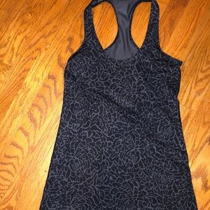 Lululemon floral racer back workout top
